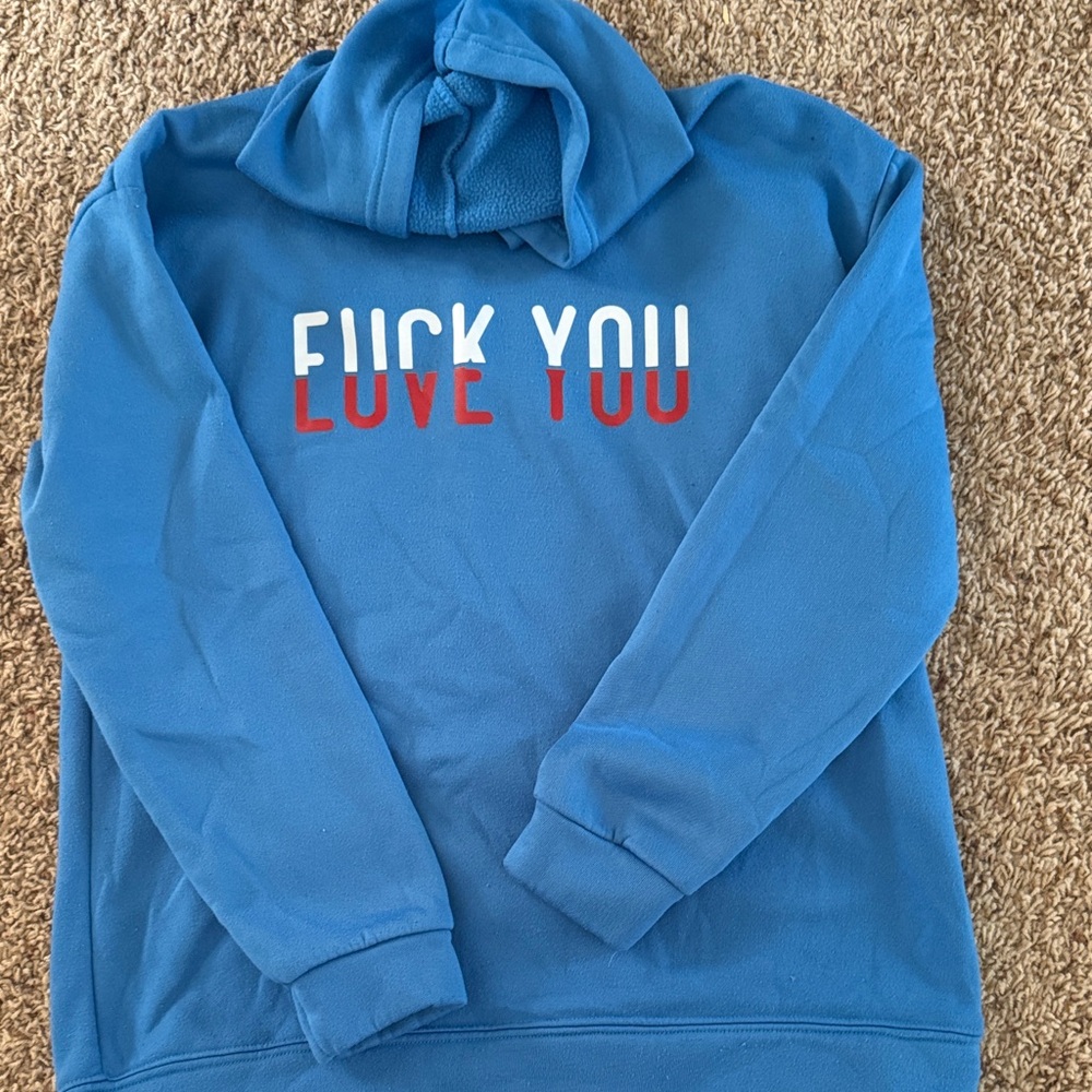 Blue Graphic Sweater